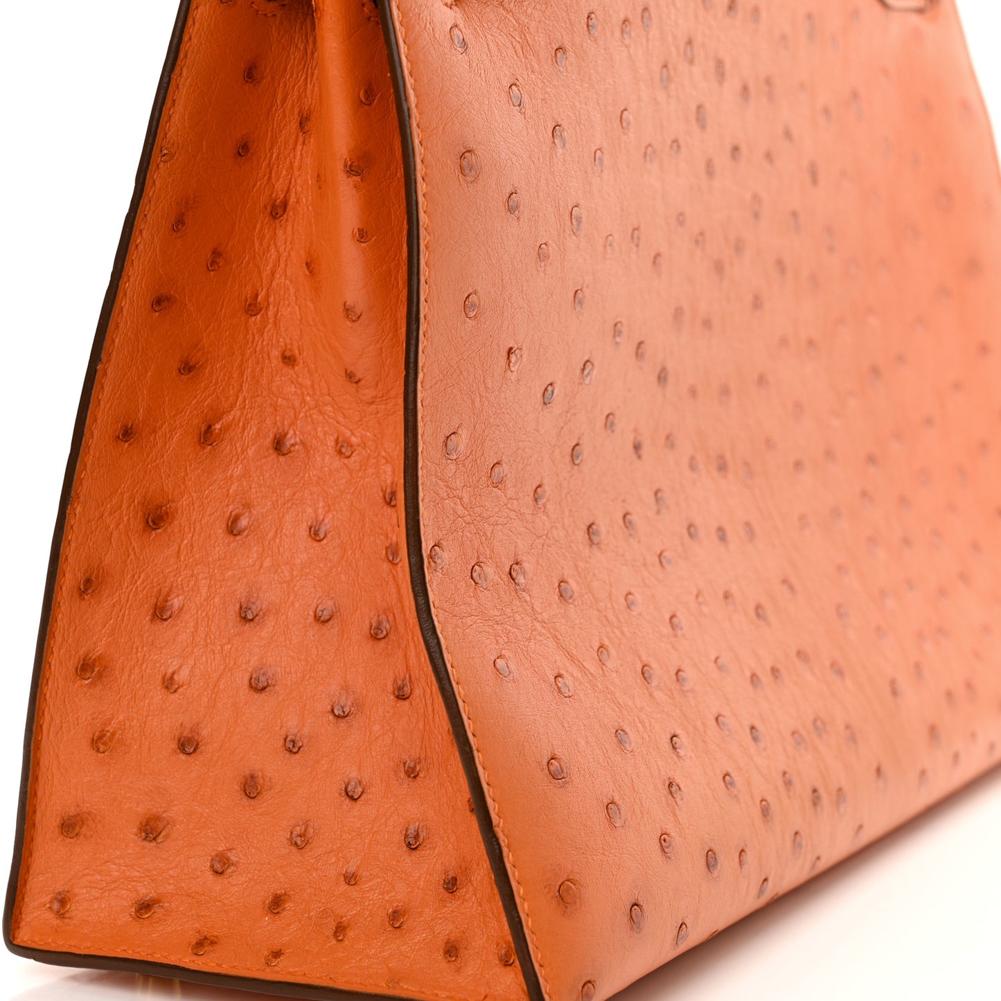 Ostrich Kelly Sellier 32 Orange