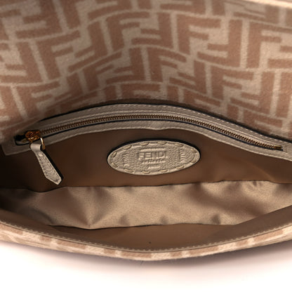 Fendi Wool Cuoio Romano Selleria FF 1974 Baguette 1997 Beige Cammello Camelia 5 of 12