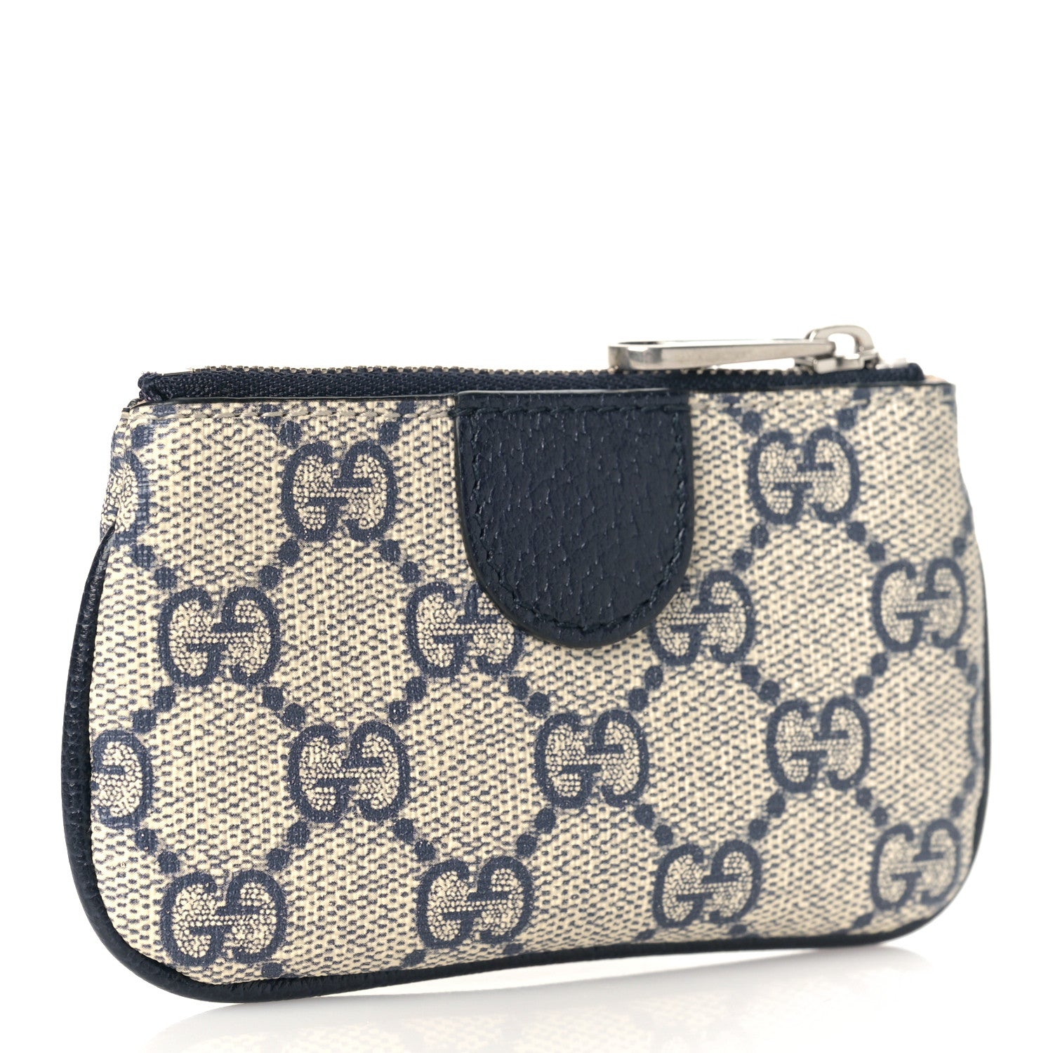 Gucci GG Supreme Monogram Web Ophidia Key Case Beige Blue 3 of 8
