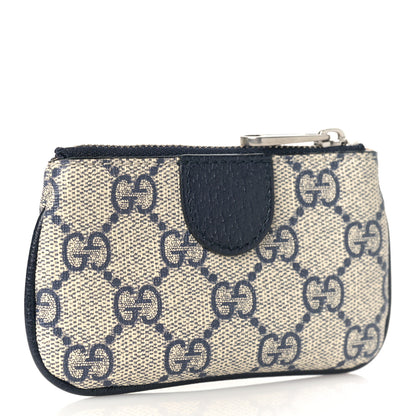 Gucci GG Supreme Monogram Web Ophidia Key Case Beige Blue 3 of 8