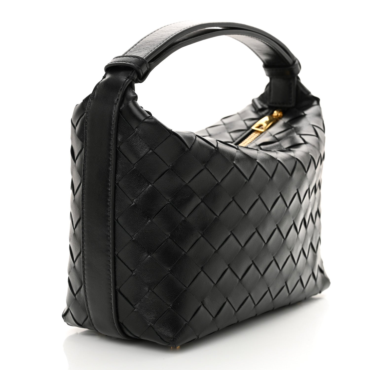 Bottega Veneta Calfskin Nappa Intrecciato Mini Wallace Black 3 of 10