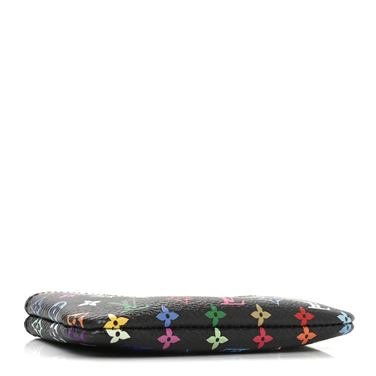 LV X TM Monogram Multicolor Key Pouch Black