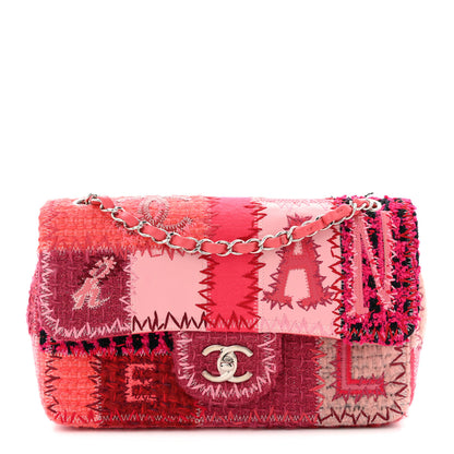 Chanel Tweed Patchwork Medium Single Flap Pink 1 of 11