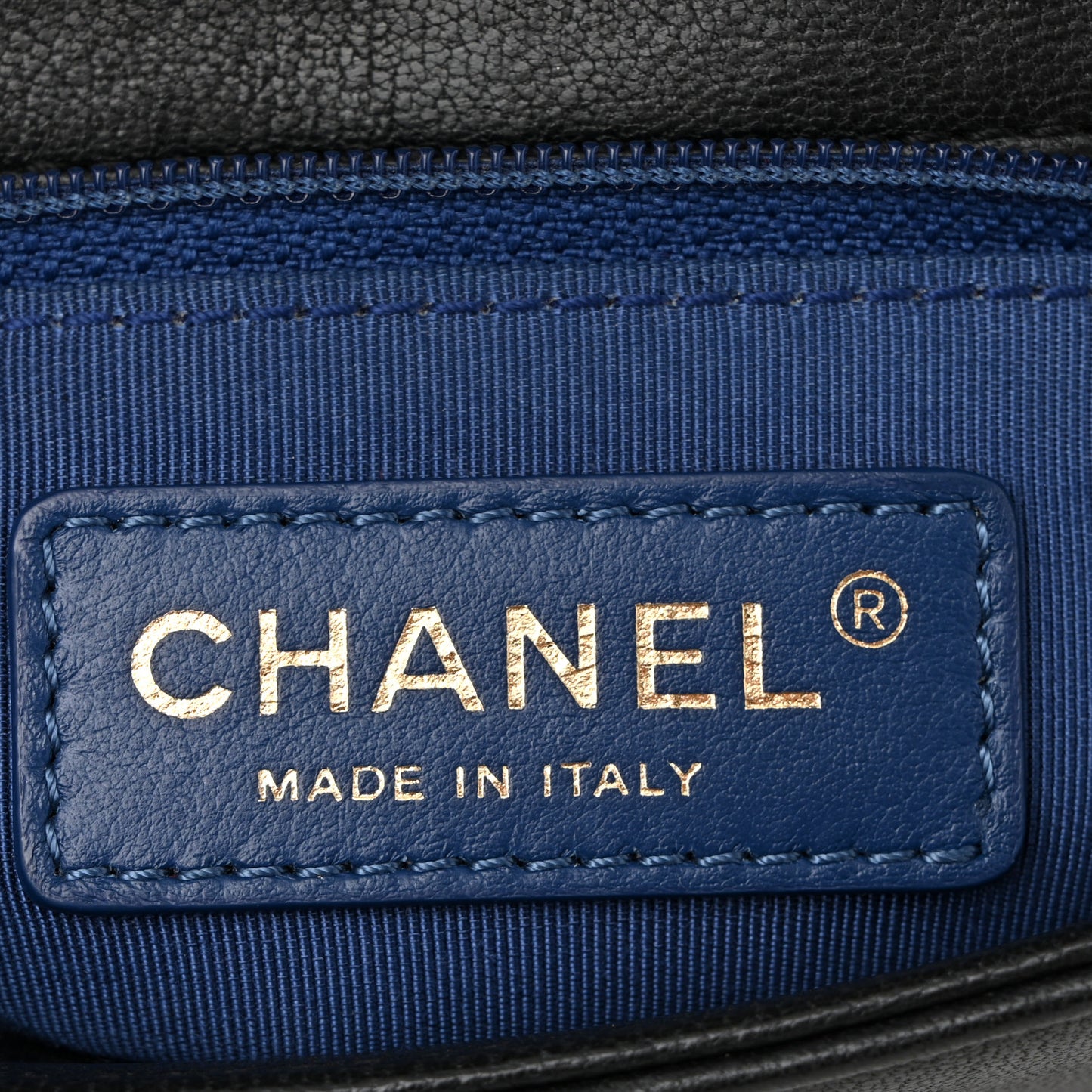 Sheepskin Quilted Small Mademoiselle Flap Black Blue