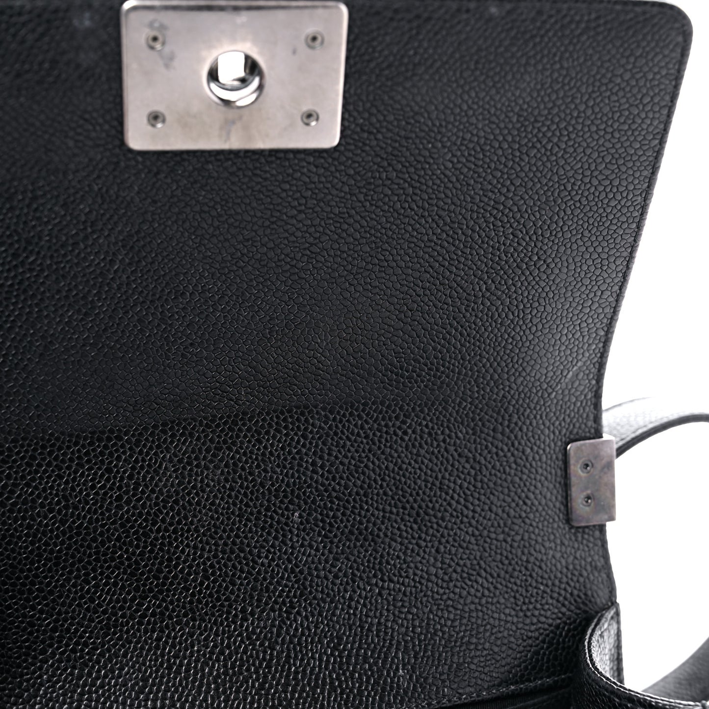 Caviar Quilted Small Boy Flap Black