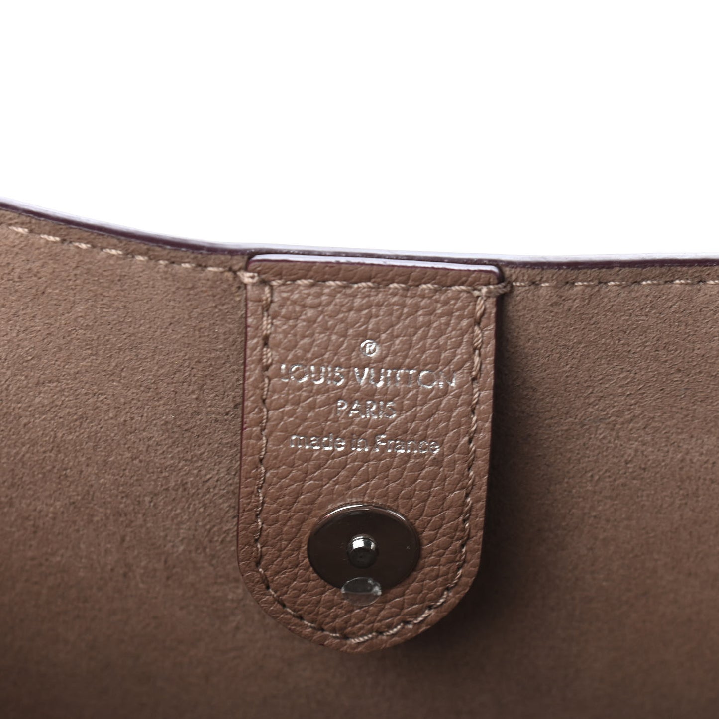 Calfskin Lockmeto Taupe Glace