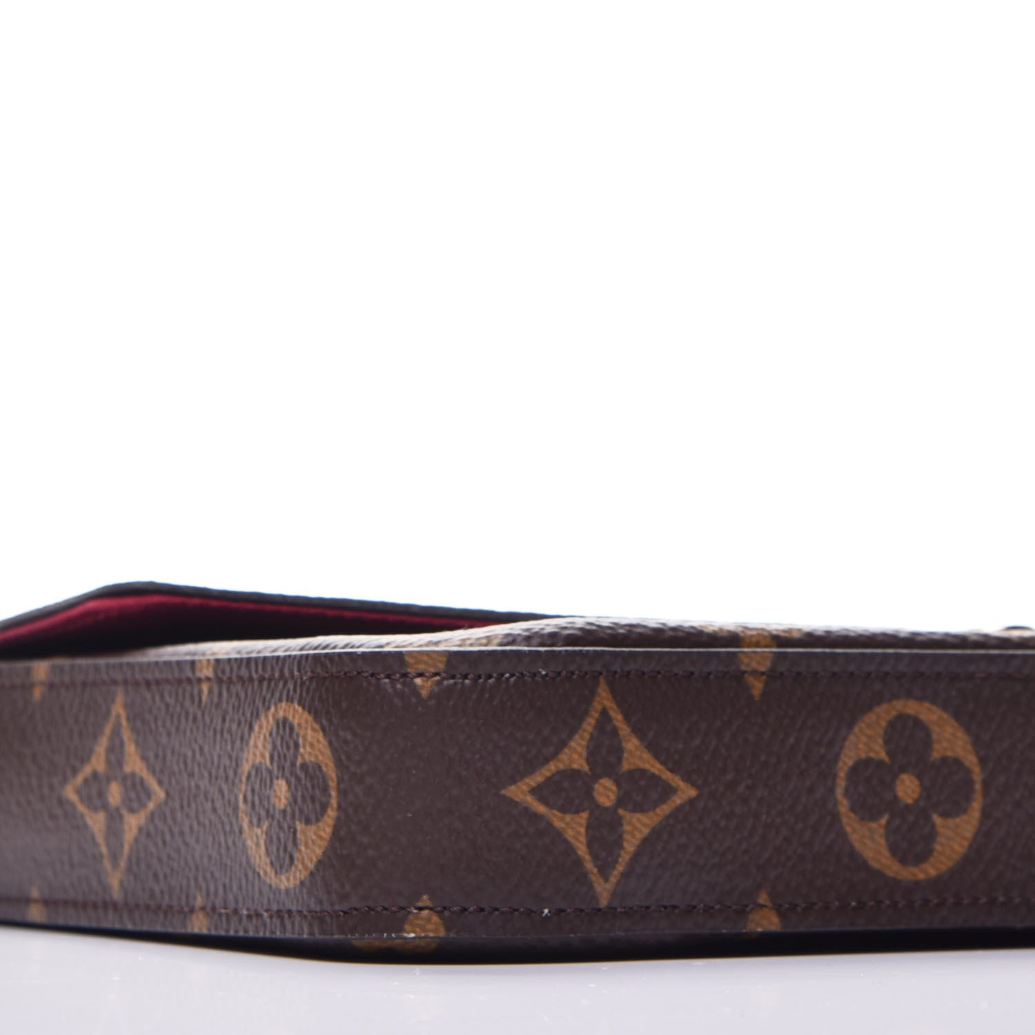 Louis Vuitton Monogram Pochette Felicie Chain Wallet Fuchsia 9 of 10