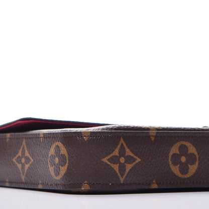 Louis Vuitton Monogram Pochette Felicie Chain Wallet Fuchsia 9 of 10