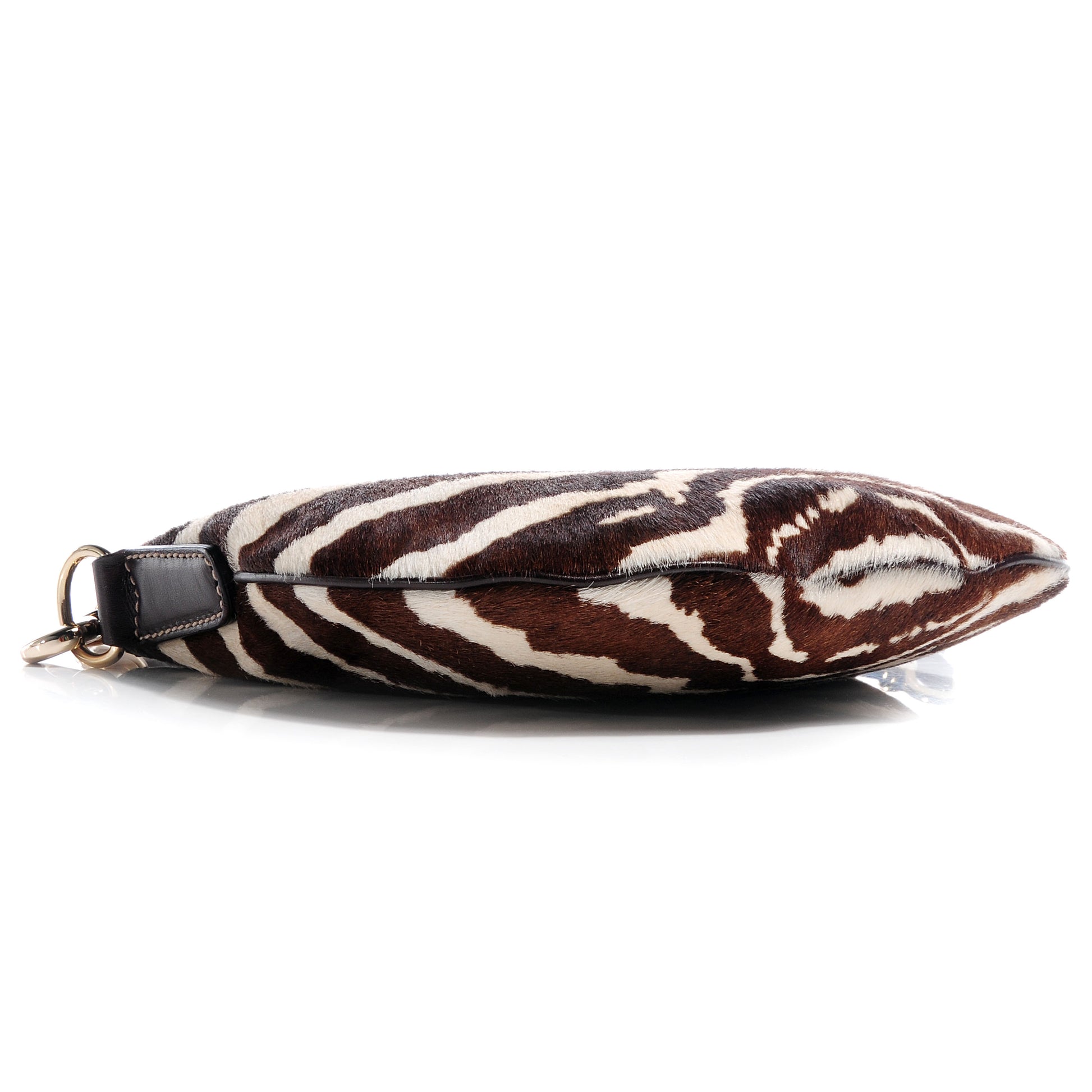 Gucci Pony Hair Zebra Print Crossbody Bag Brown 4 of 7
