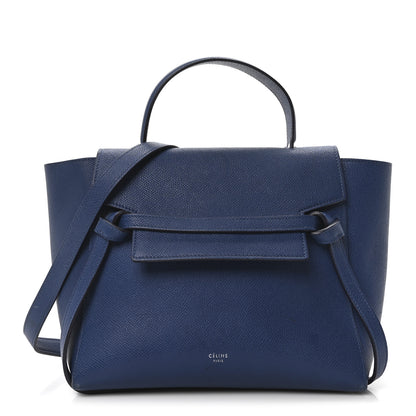 Celine Grained Calfskin Micro Belt Bag Indigo 1 of 11