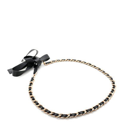 Chanel Lambskin Chain CC Bow Belt M 80 32 Black 2 of 4