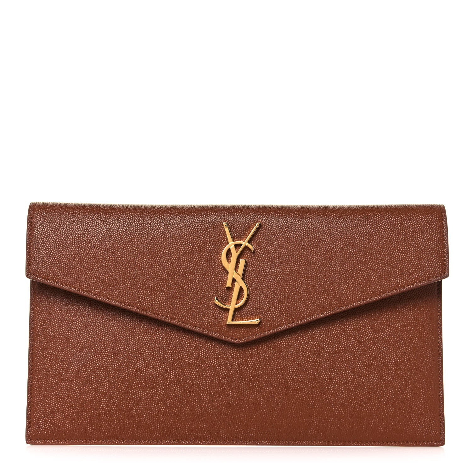 Saint Laurent Grain De Poudre Uptown Pouch Brick 1 of 14