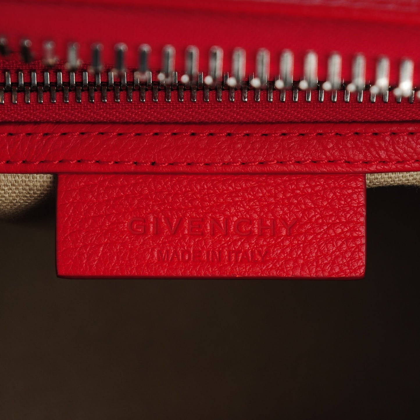 Sugar Goatskin Mini Antigona Red