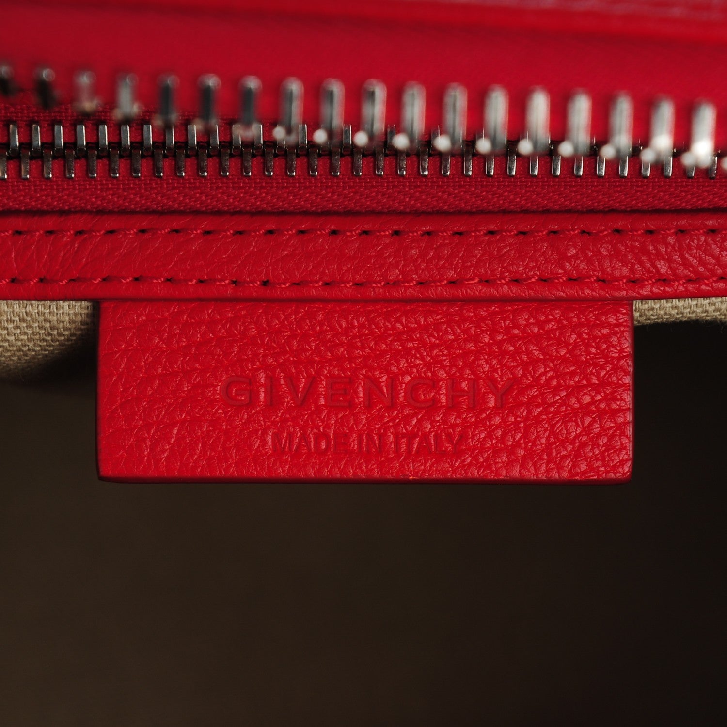 Givenchy Sugar Goatskin Mini Antigona Red 6 of 7