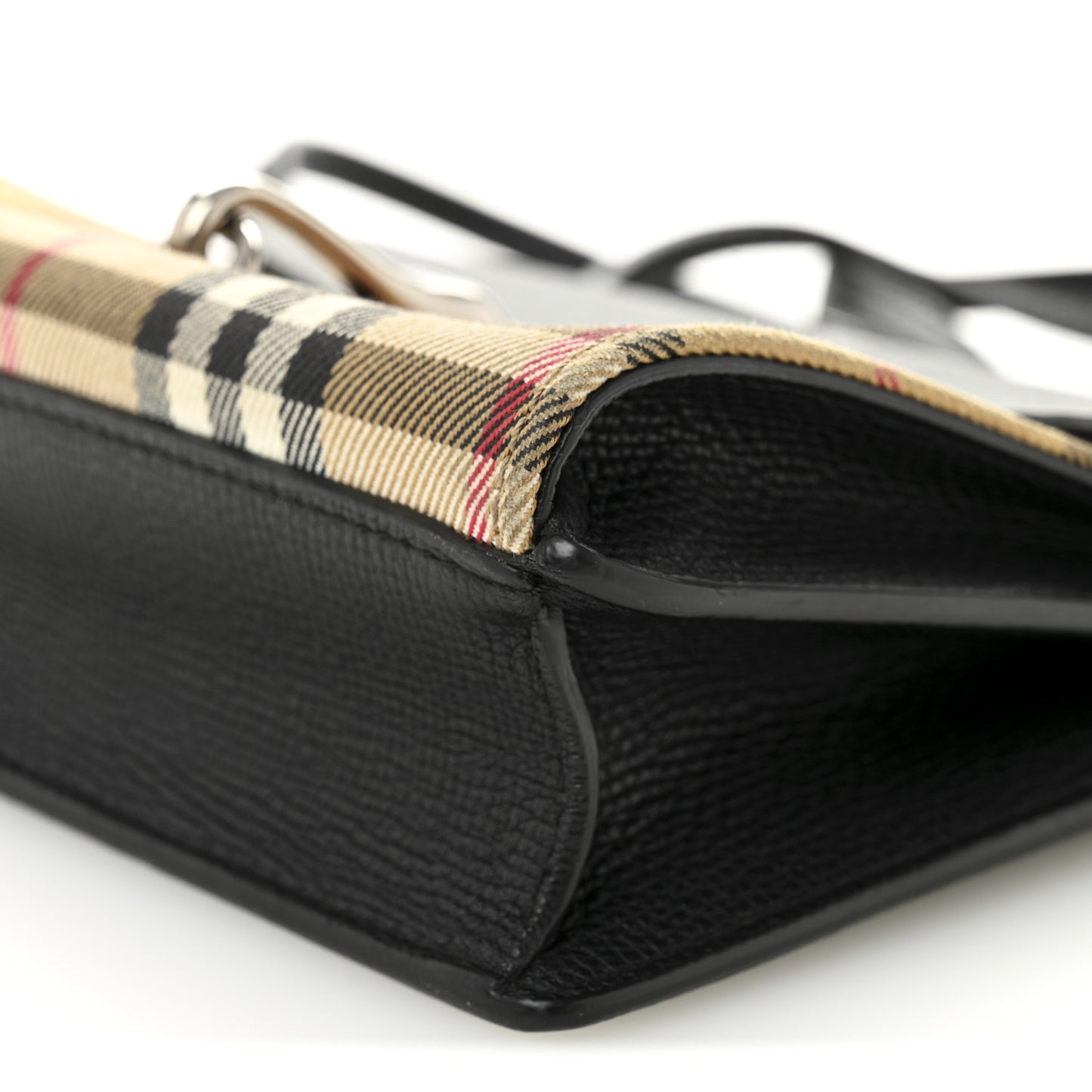 Derby Calfskin Vintage Check Small Macken Crossbody Bag Black