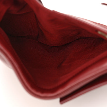 Chanel Lambskin Bow French Wallet Red 10 of 12