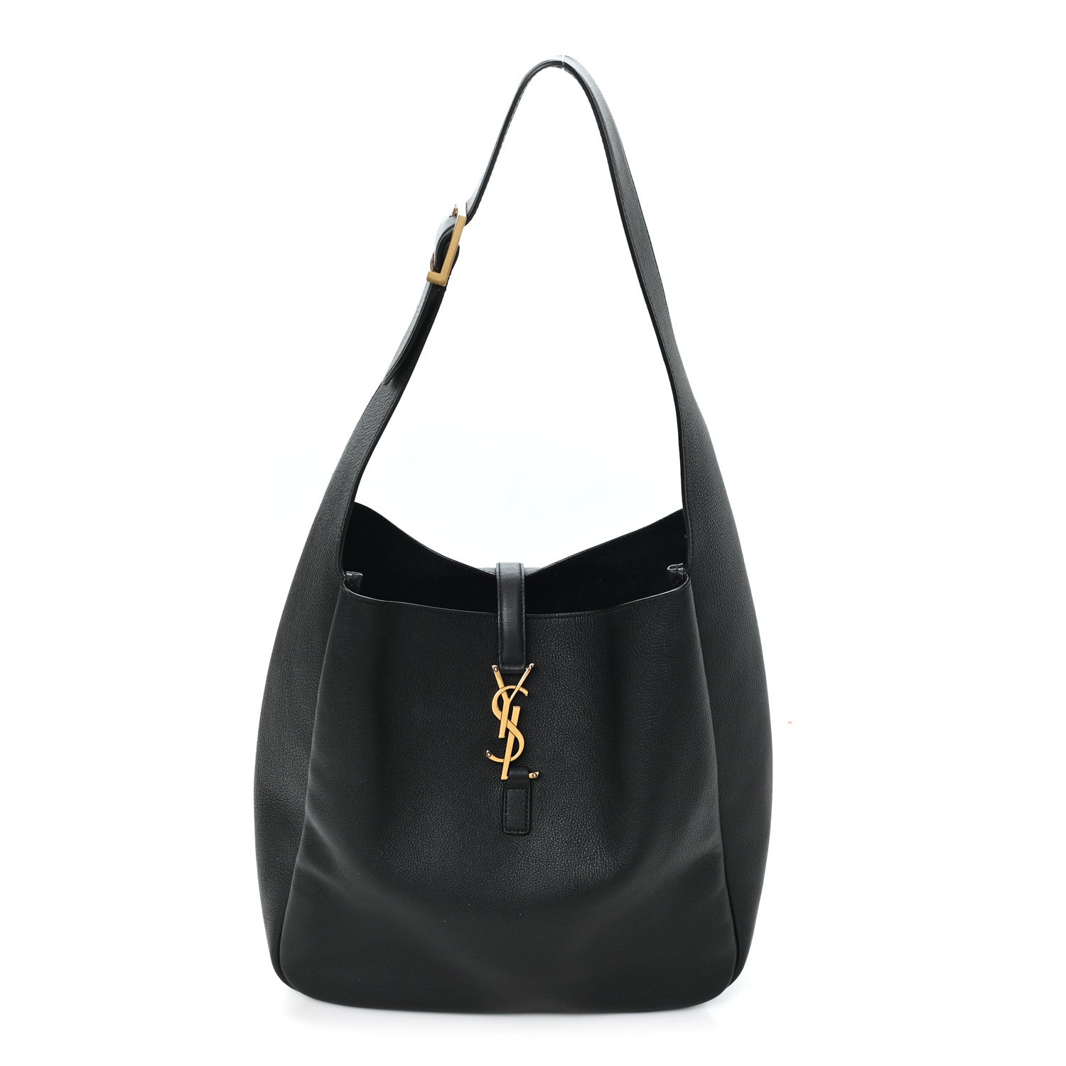 Saint Laurent Smooth Calfskin Large Le 5 A 7 Soft Hobo Black 1 of 9