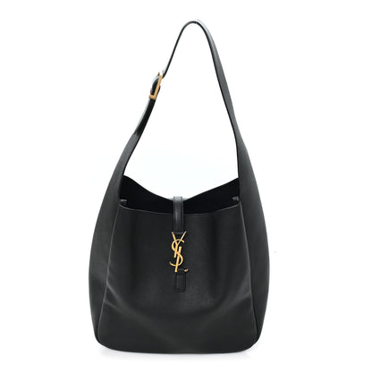 Saint Laurent Smooth Calfskin Large Le 5 A 7 Soft Hobo Black 1 of 9