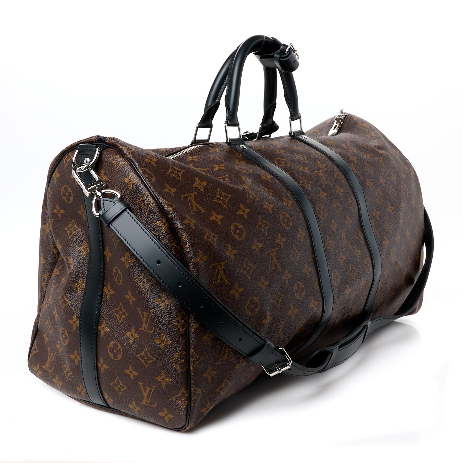 Louis Vuitton Monogram Macassar Keepall Bandouliere 55 3 of 13