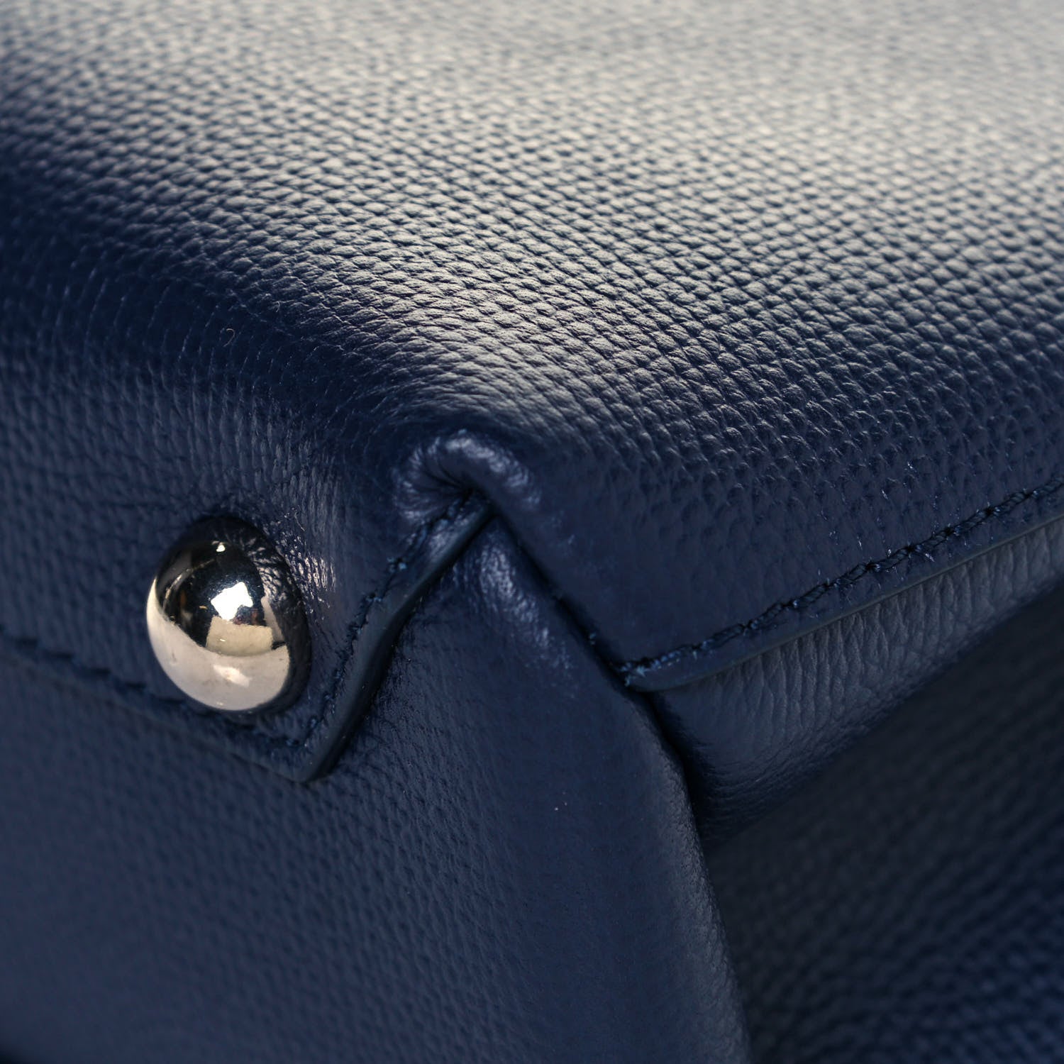 Burberry Grainy Calfskin House Check Small Banner Tote Regency Blue 8 of 12