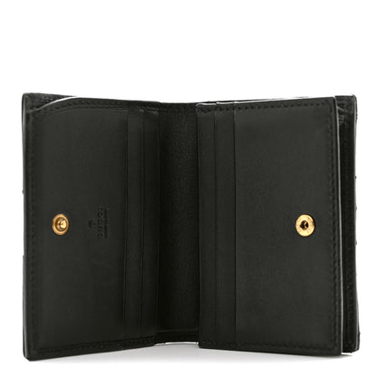 Gucci Calfskin Matelasse GG Marmont Card Case Black 5 of 9