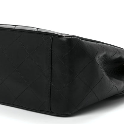 Chanel Lambskin Quilted XL Jumbo Single Flap Black 12 of 12