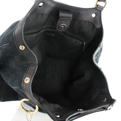 Gucci Monogram Medium Sukey Tote Black 5 of 8