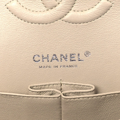 Chanel Tweed Quilted Medium Double Flap Beige Ecru Pink 5 of 8