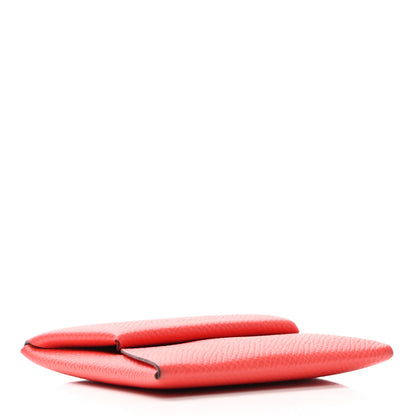 Hermes Epsom Bastia Coin Purse Rouge De Coeur 4 of 9