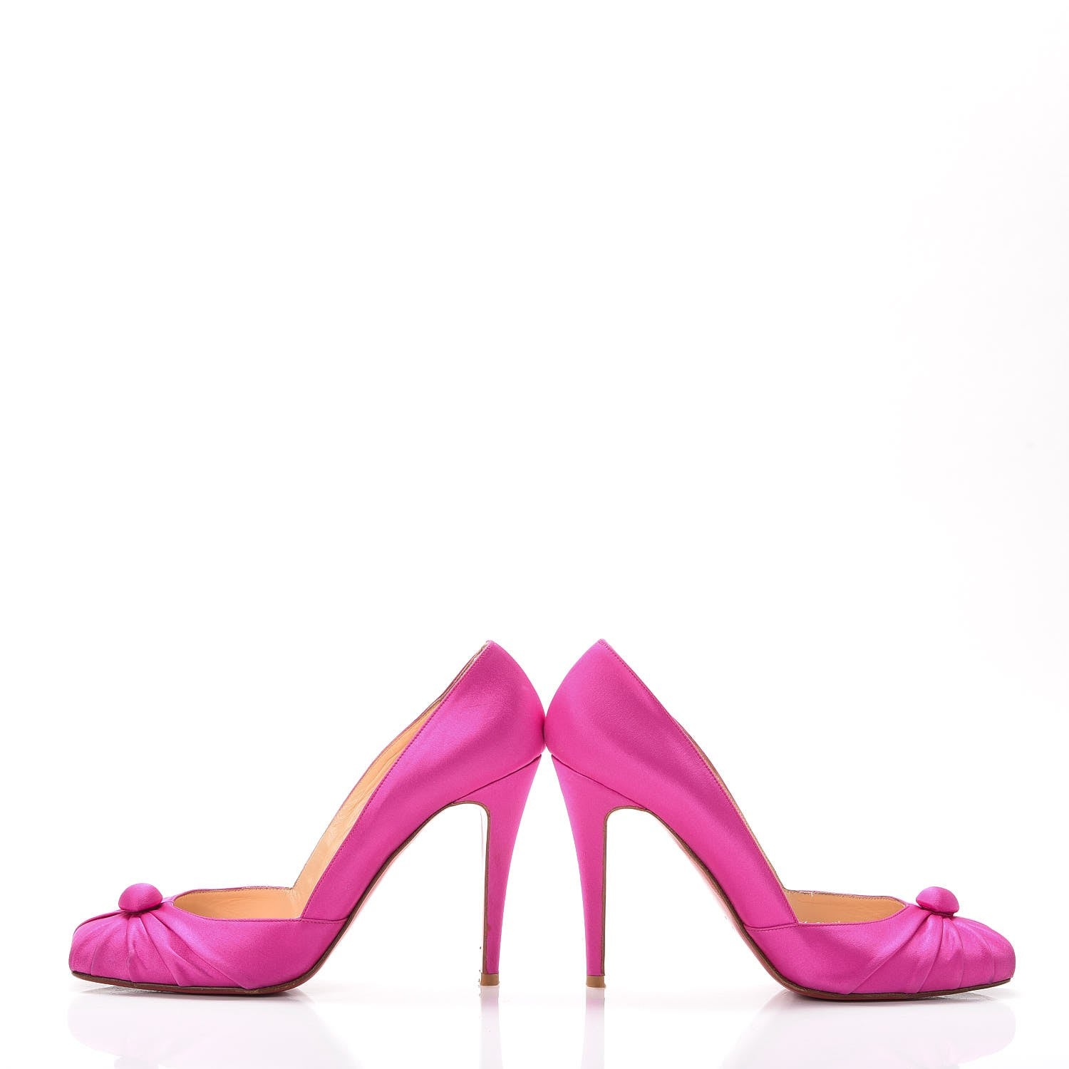 Christian Louboutin Satin Knotted Pumps 39.5 Pink 5 of 19