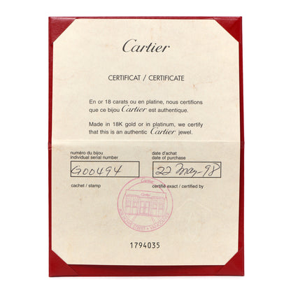 Cartier 18K White Gold 6mm LOVE Ring 61 9.5 5 of 5