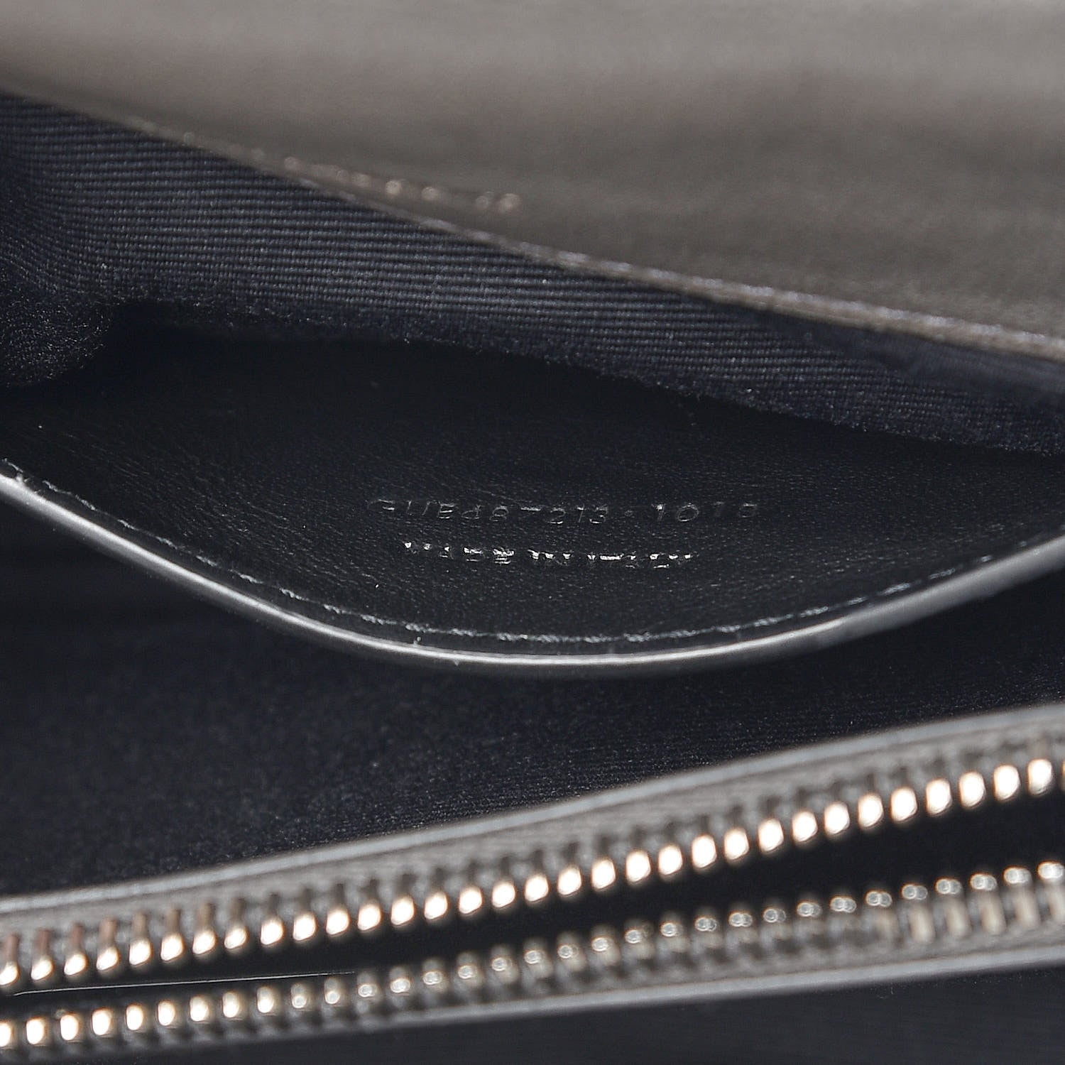 Saint Laurent Sheepskin Matelasse Chevron Monogram Medium College Bag Asphalt 8 of 10