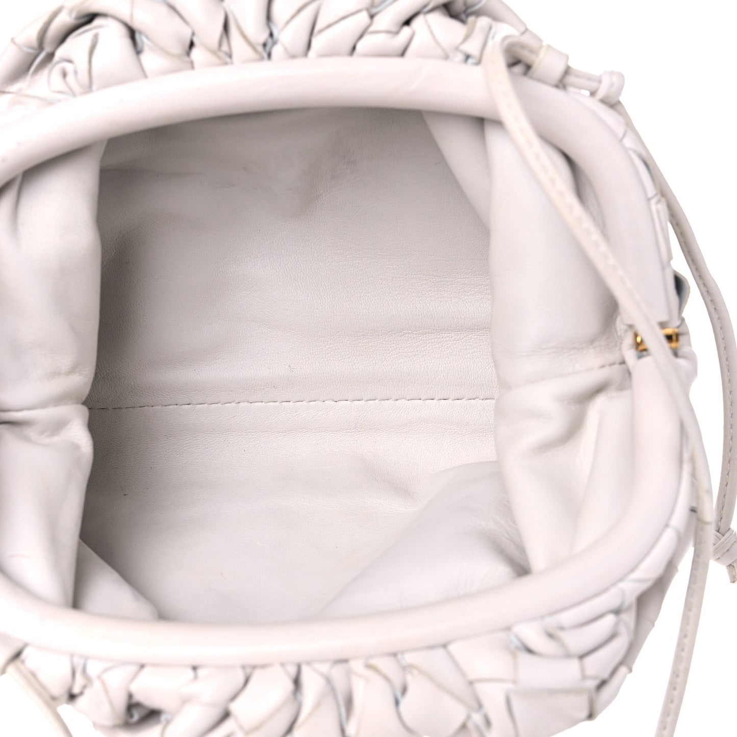 Nappa Intrecciato The Mini Pouch Chalk