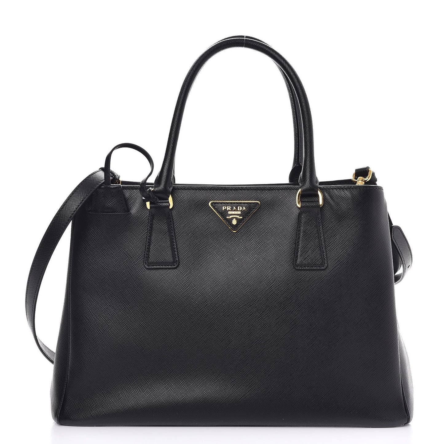 Saffiano Lux Medium Tote Nero Black