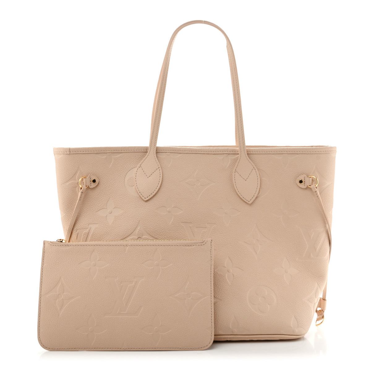 Louis Vuitton Empreinte Monogram Giant Neverfull MM Sand 3 of 14