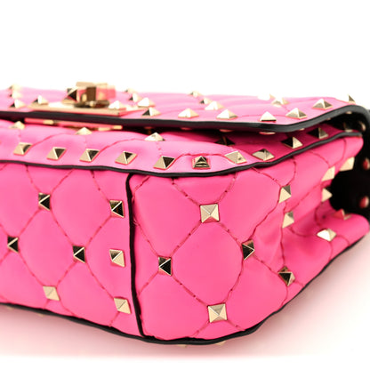 Valentino Garavani Calfskin Mini Rockstud Spike Shoulder Bag Azalea 9 of 9