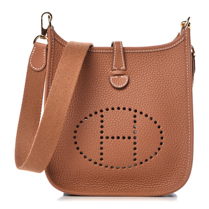 Hermes Taurillon Clemence Evelyne TPM Gold 1 of 11