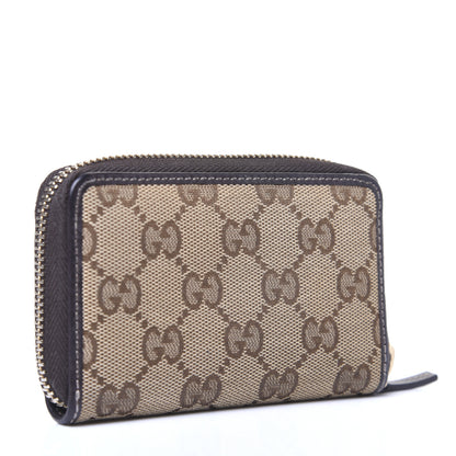 Gucci Monogram Zip Around Card Case Brown 3 of 10