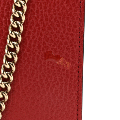 Gucci Dollar Calfskin Small Interlocking G Shoulder Bag Red 13 of 16