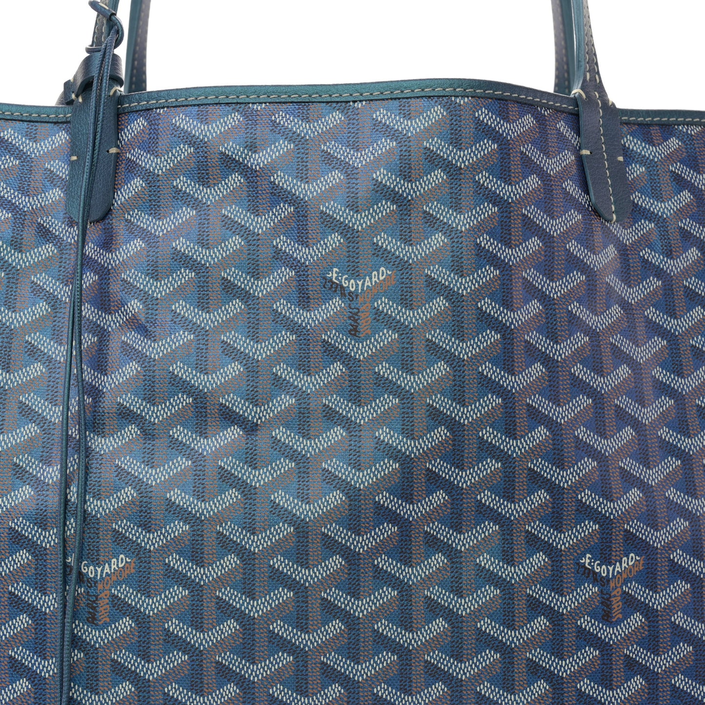 Iridescent Goyardine Saint Louis GM Pearly Blue
