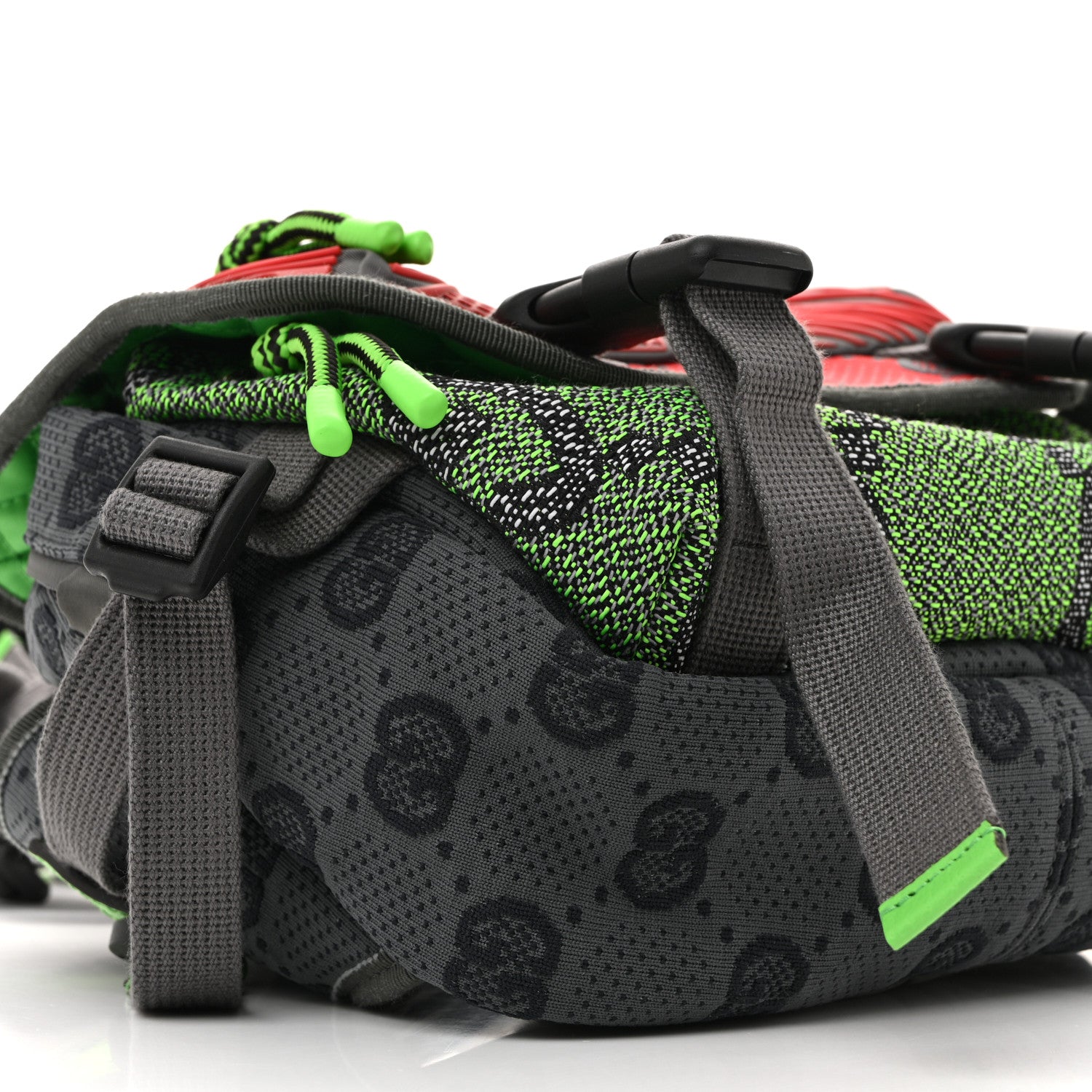 Gucci Jersey GG Monogram All Over Sporty Flap Backpack Red Multicolor 9 of 10