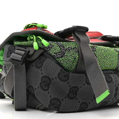 Gucci Jersey GG Monogram All Over Sporty Flap Backpack Red Multicolor 9 of 10