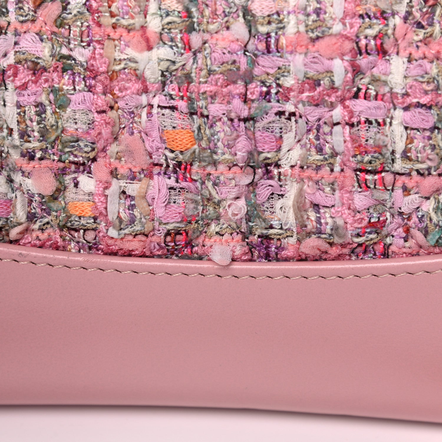 Chanel Tweed Calfskin Quilted Gabrielle Backpack Pink 13 of 14