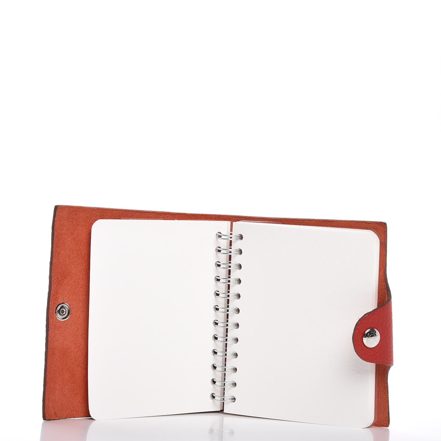 Hermes Taurillon Clemence Ulysse Mini Notebook Rouge Casaque 7 of 8