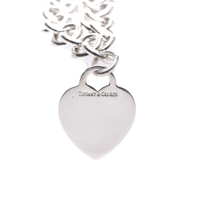 Tiffany Sterling Silver Heart Tag Charm Bracelet 5 of 5