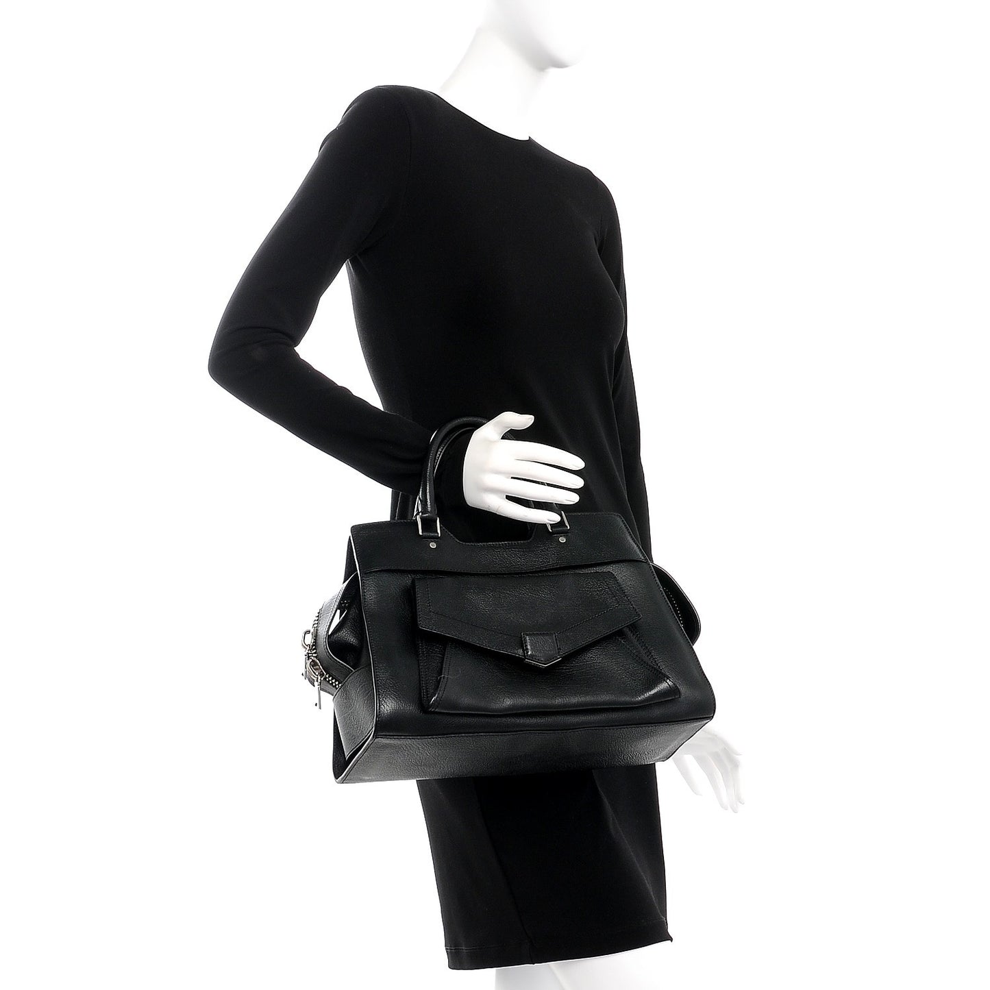 Vacchetta Calfskin Small PS13 Satchel Black