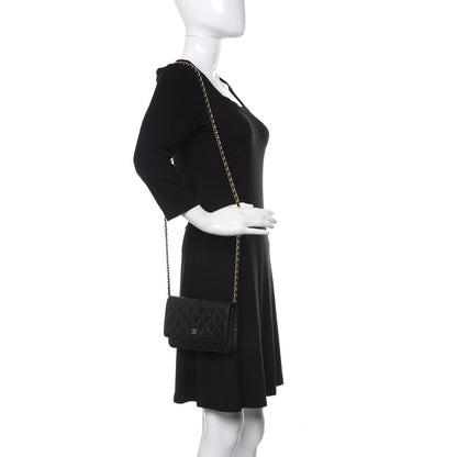 Chanel Caviar Quilted Wallet On Chain WOC Black 2 of 12