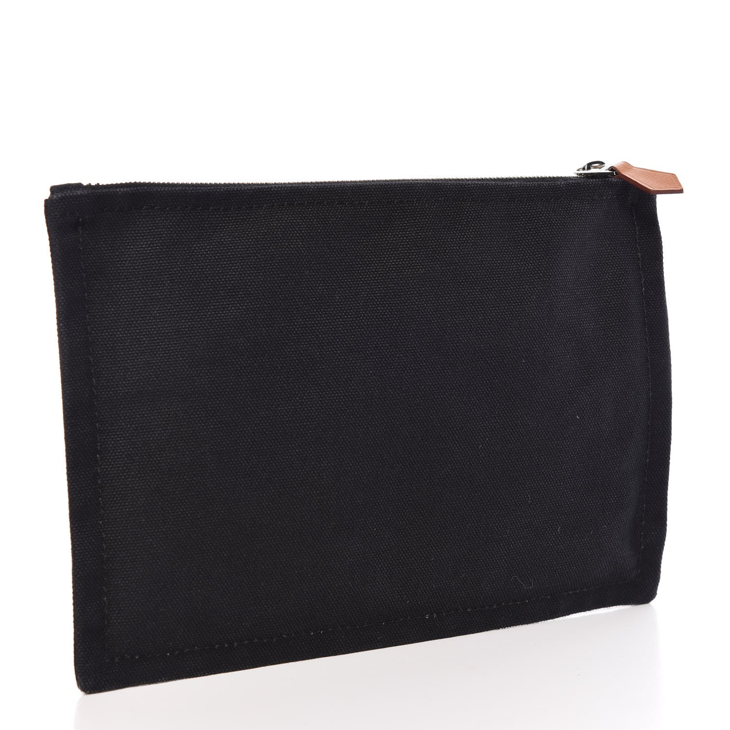 Hermes Toile Flat Yachting Pouch Black 3 of 9
