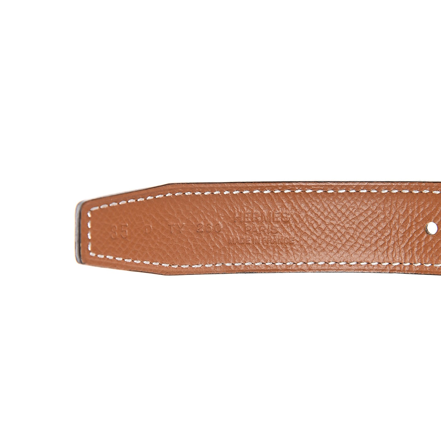 Swift Epsom 24mm Mini Constance H Belt 85 Black Gold