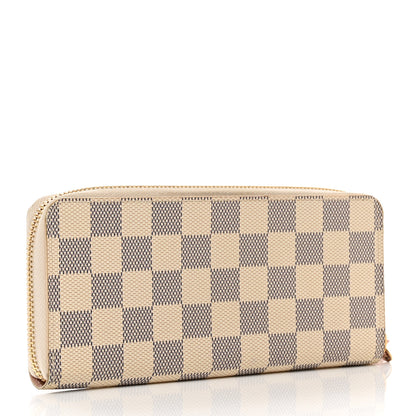 Louis Vuitton Damier Azur Clemence Wallet Rose Ballerine 3 of 10